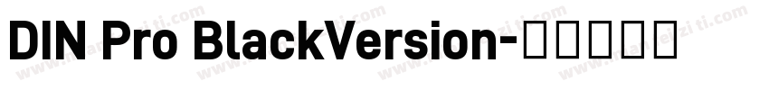 DIN Pro BlackVersion字体转换